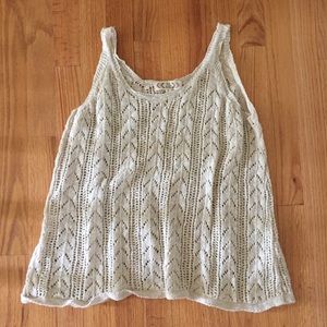 Pink Rose Boho tank top Sz M